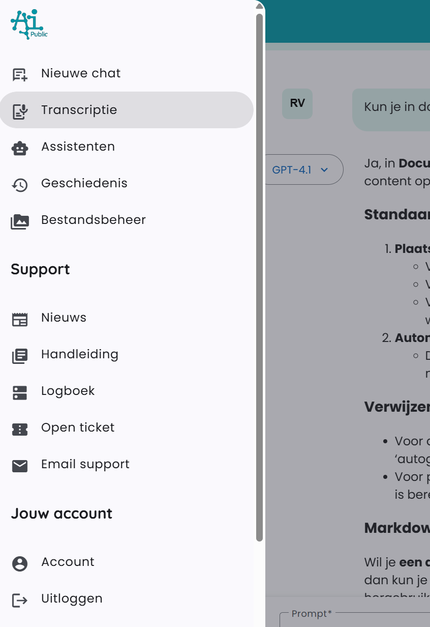 AI-Public Zijmenu