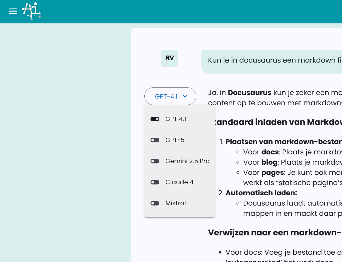 Language Model Selection AI-Public