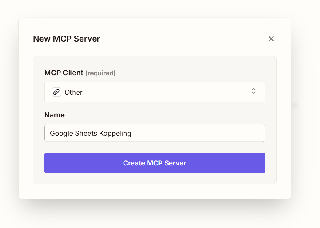 Create New MCP Server
